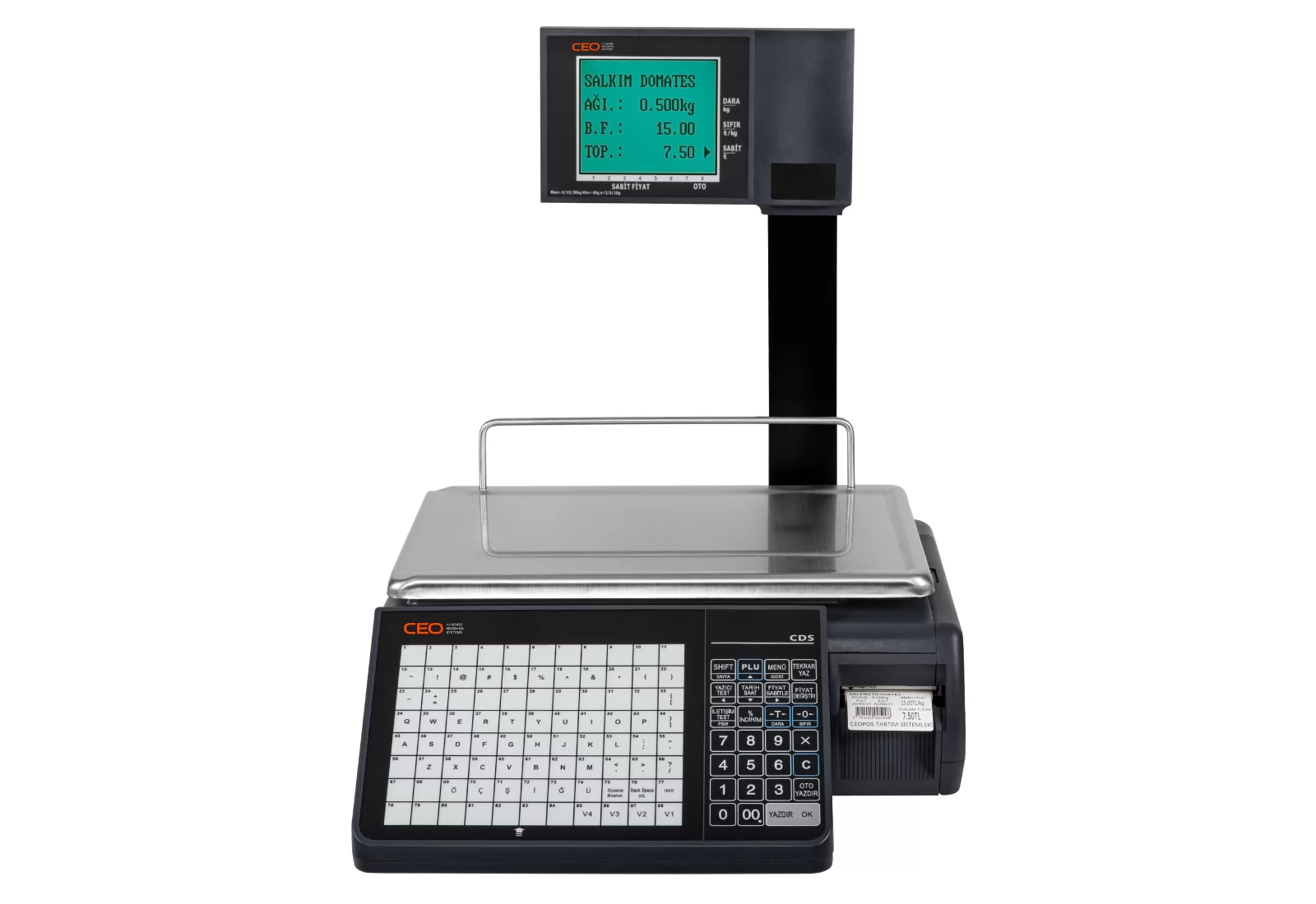 CDS-A5 WiFi Etiket Yazıcılı Barkodlu Terazi